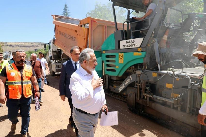 Talas'ta ulaşım rahatlayacak! O cadde baştan sona yenilendi