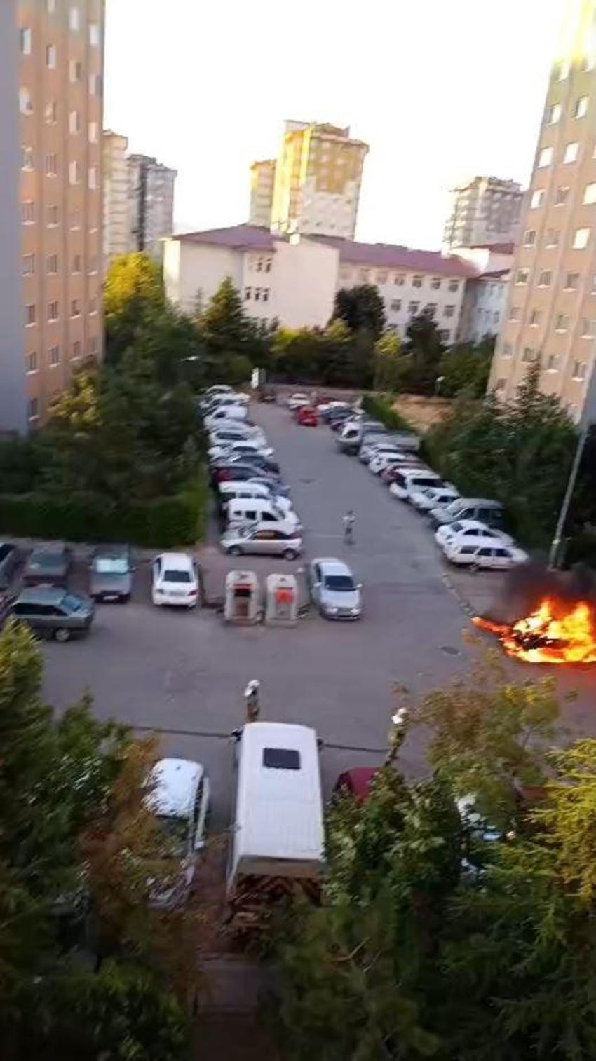 Ankara'da dehşet dolu anlar: Kız arkadaşının dükkanını ve otomobilini yaktı!
