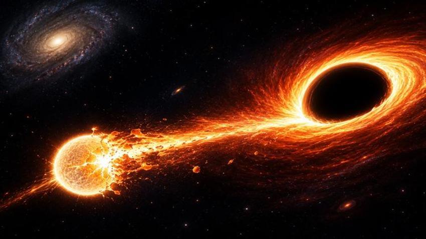 Galaksinin kıyısında gizleniyordu: NASA dev kara deliği bir yıldızı parçalarken yakaladı