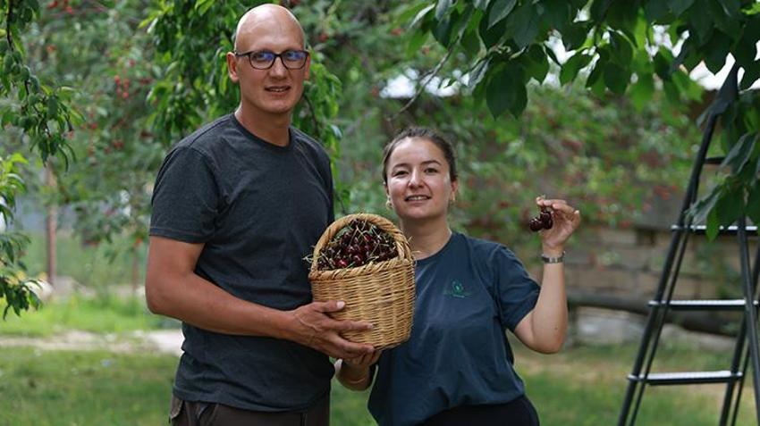Elma ve kayısıyı bırakıp bu ürüne yöneldiler! Kurdukları bahçeyle kazançları katlandı, bölgeye örnek oldular