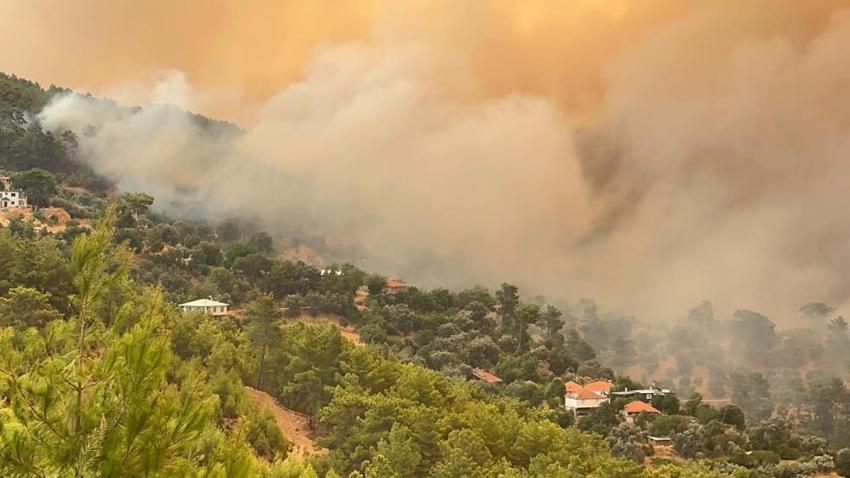 Muğla'da orman yangını! Alevler büyüyor, Fethiye-Antalya karayolu ulaşıma kapandı