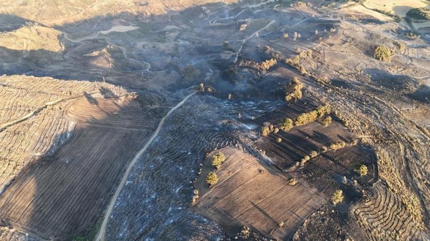 Gün ağarınca facia ortaya çıktı: Yangından geriye kalanlar görüntünlendi