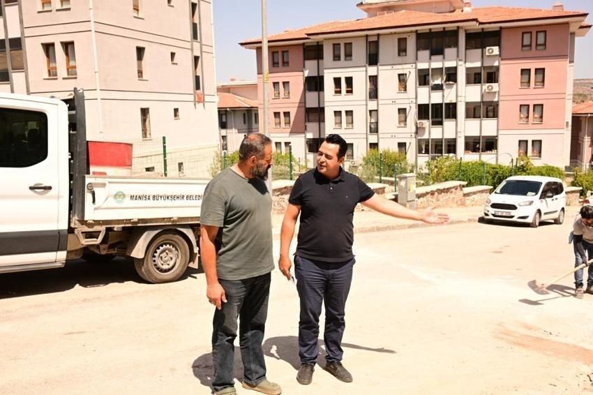 Manisa'da beklenen çalışma başladı! Bozulan yollar için düğmeye basıldı