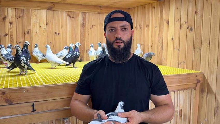 Otomobilini takas etmek isteyenler var! Tanesi 400 Bin TL'lik güvercinlere klimalı ve su arıtmalı özel yaşam alanı kurdu