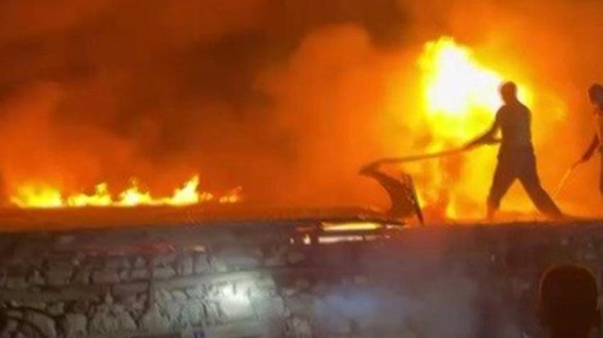 Erzincan Kemah’ta samanlık yangını: Köylülerin müdahalesiyle söndürüldü
