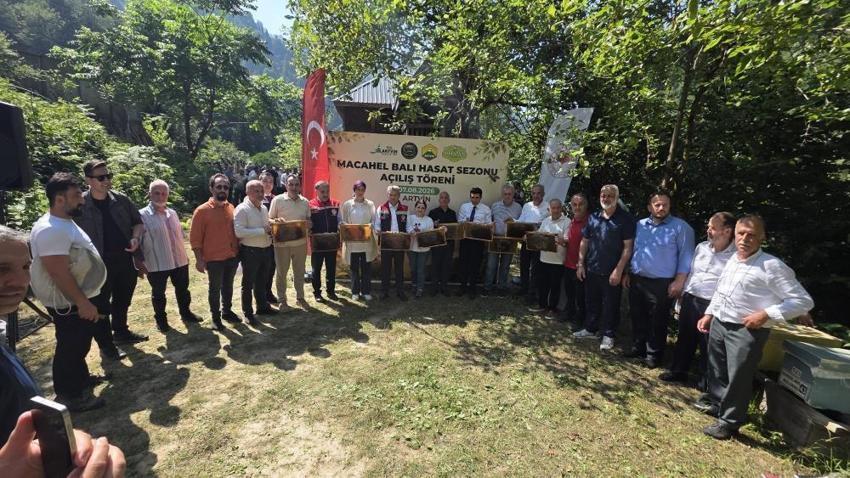Macahel balında hasat heyecanı! İlk sağım yapıldı, gözler bu yılki rekoltede