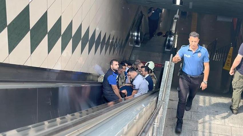 Şişli'de görme engelli vatandaşın metro raylarına düştüğü anın görüntüsü ortaya çıktı!