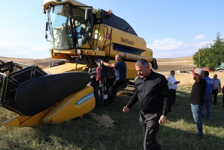 Ankara'da nohut hasadı başladı! Tarladan toplanan ürünler doğrudan ihtiyaç sahiplerine gidecek