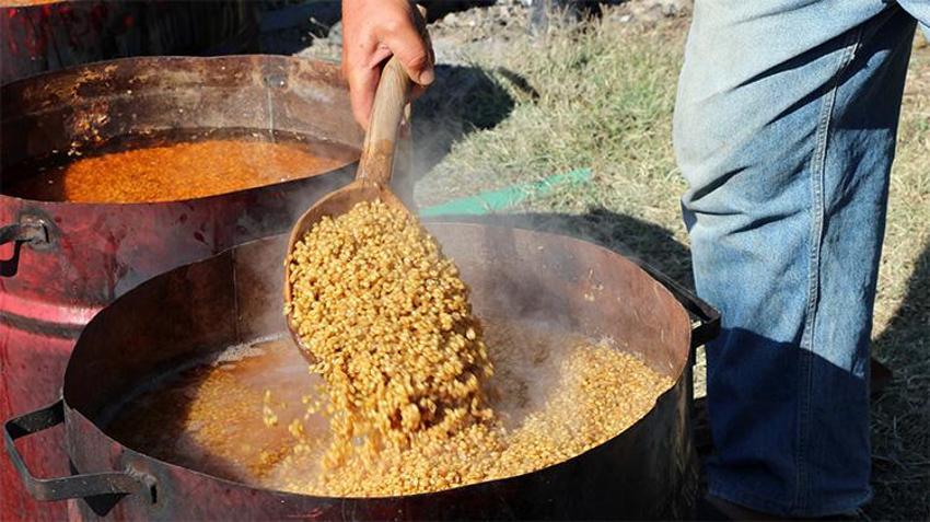 Erzincan'da dev kazanlar kuruldu, kokusu bütün köyü sardı! 3 saat boyunca kaynattılar