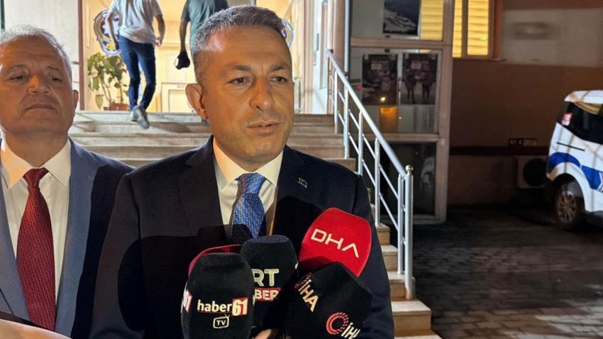 Emniyet müdürlüğü binası yanındaki araçların üzerine insansız hava aracı düştü