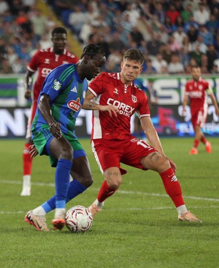 Çaykur Rizespor- Samsunspor maçında 3 puan 2 golle geldi!