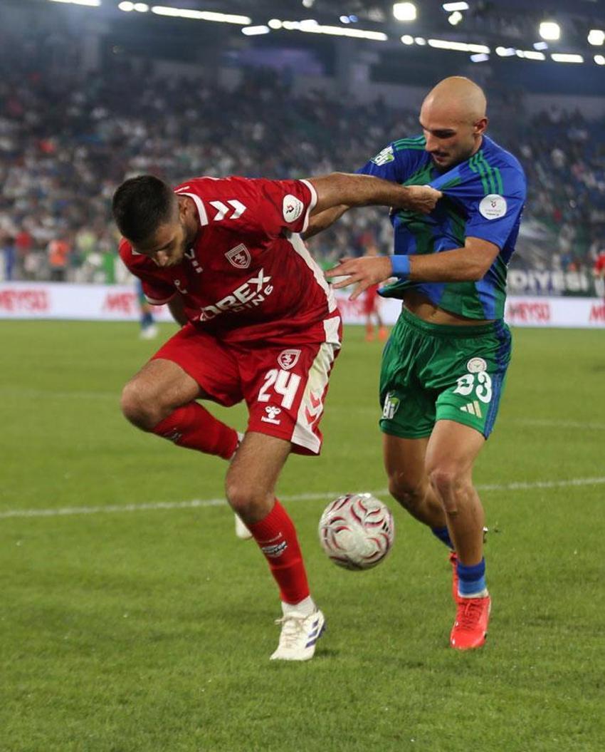 Çaykur Rizespor- Samsunspor maçında 3 puan 2 golle geldi!