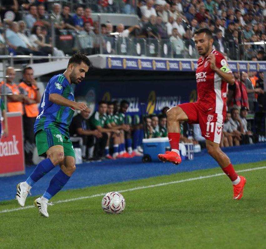 Çaykur Rizespor- Samsunspor maçında 3 puan 2 golle geldi!