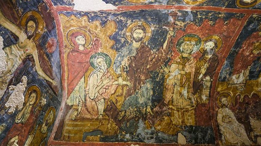 Nevşehir’de tarihe ışık tutan keşif: Tatlarin Kilisesi freskleriyle büyülüyor