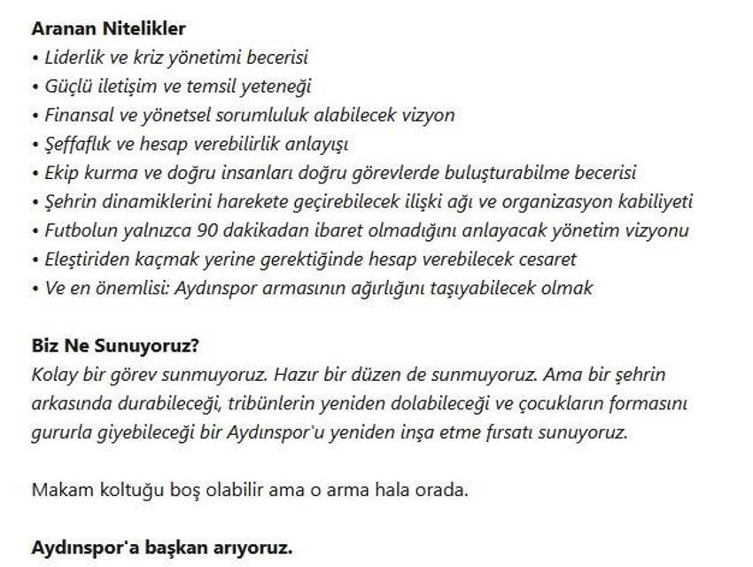 Süper Lig'de zirveye oynayan takım sahipsiz kaldı! Kulüp başkanlığı için iş ilanı verdiler