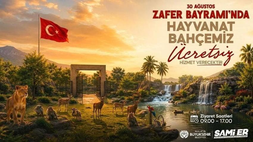 Malatyalılar dikkat! 30 Ağustos'ta ücretsiz olacak
