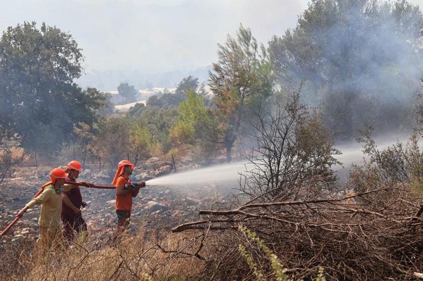 Seydikemer'de başlayan orman yangını Kaş'ta ormana sıçradı! Dünyaca ünlü Saklıkent kanyonu ziyaretçilere kapandı