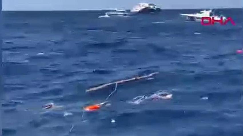 Girne'de yüzlerce kişiyi taşıyan gemi alabora oldu! KKTC Başbakanı Ünal Üstel: 'Çok üzgünüz can kayıplarımız var'