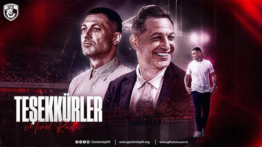 Gaziantep FK yeni sezonun ilk teknik direktör ayrılığını duyurdu! Mirel Radoi ile yollar ayrıldı