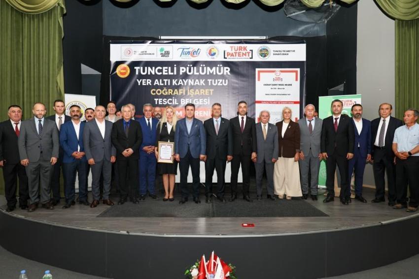 Pülümür yer altı kaynak tuzu coğrafi işaretle tescillendi!