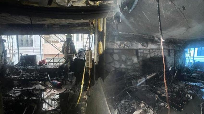 Bakırköy'de sabah saatlerinde bir otelde çıkan yangında 12 kişi yaralandı