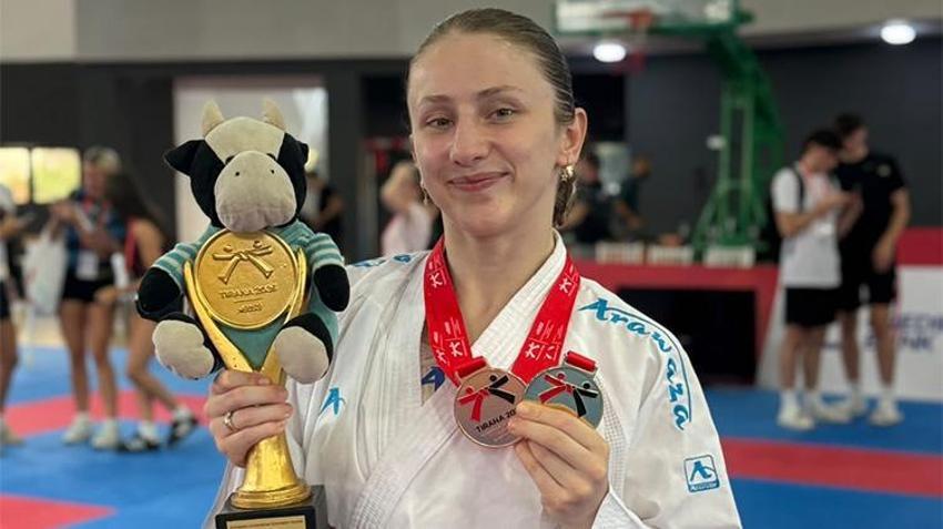 Manisalı sporcu Nurbade Büber'den Avrupa’da çifte madalya