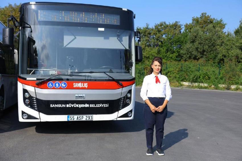 Samsun'da kadın otobüs şoförlerinin sayısı 19’a yükseldi! Toplu ulaşım onlara emanet
