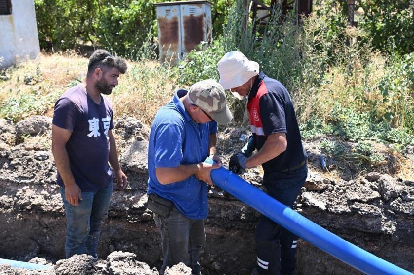 Soma'da 30 yıllık içme suyu çilesi tarihe karıştı: Eskiyen demir hattı modern borularla yenilendi!