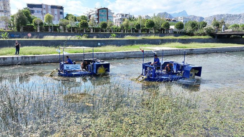 Antalya'da tartışılan görüntüye uzmanlardan 'Kirlilik değil, yaşam alanı' açıklaması: Boğaçayı'ndan 320 ton sucul ot ile yaklaşık 4 ton fiziksel atık toplandı