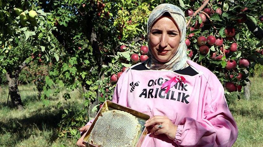 Artos Dağı'nın 'pembe maskeli' kadın arıcılarından rekor hasat: Kara kovan balında yüzler gülüyor!