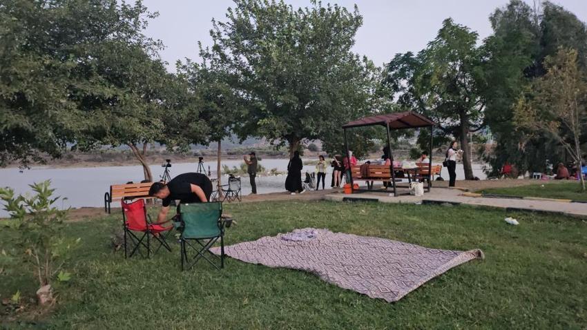 Hatay'ın volkanik gölü'nde büyüleyici manzara: İzlemek için akın ettiler!