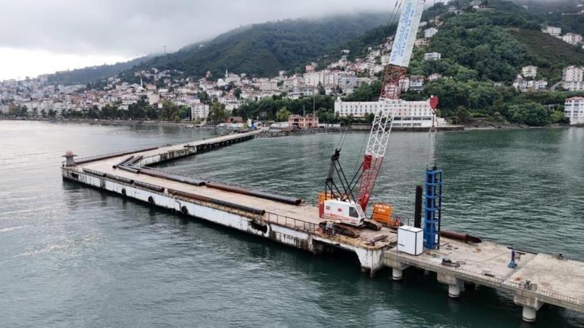 Ordu'da 140 metrelik çalışma bitti: Atatürk Rıhtımında imalat tamamlandı