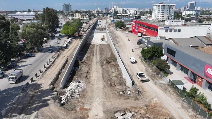 Adana’da trafiği rahatlatacak proje! Çalışmalar hız kesmeden sürüyor