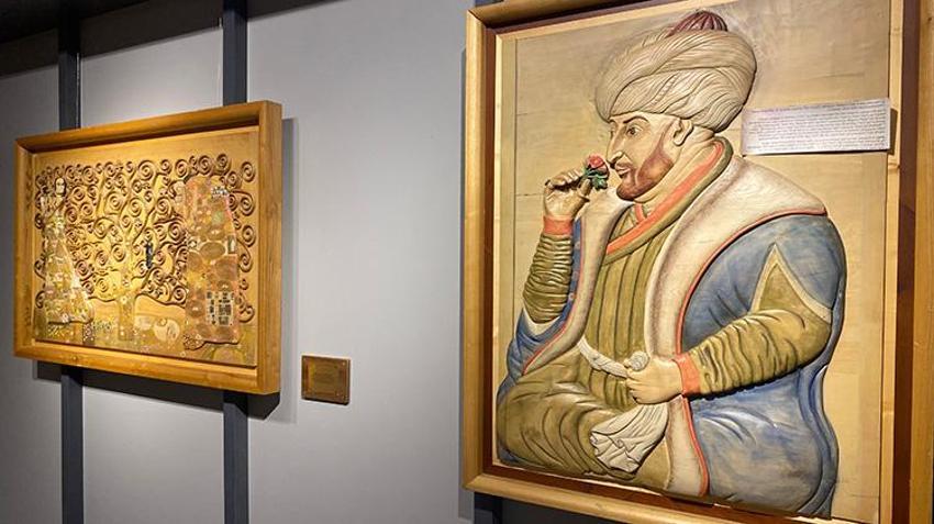 Atıl ağaç parçaları ahşap oymacılığıyla sanat eserine dönüşüyor! Isparta'da kadınlar Van Gogh'un "Yıldızlı Geceler" tablosunu ıhlamur ağacına işledi