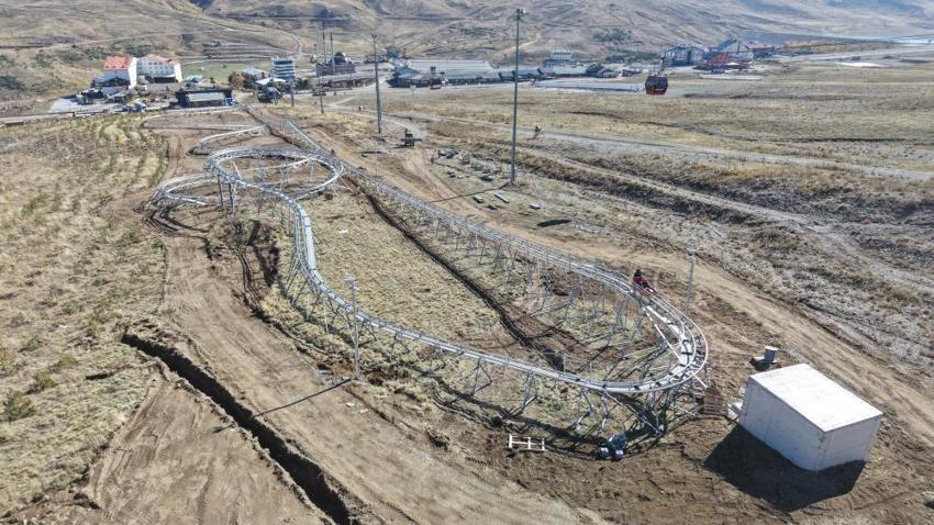 Erciyes'te geri sayım! Test sürüşlerine geçildi: 1.100 metrelik dev parkurda nefesler tutuldu