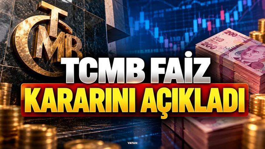 MERKEZ BANKASI FAİZ KARARINI AÇIKLADI! TCMB faiz indirdi mi, politika faizi yüzde kaç oldu?