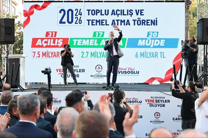 Denizli'de dev yatırım hamlesi: 16 milyar TL'lik 48 projenin açılışı yapıldı ve temelleri atıldı!