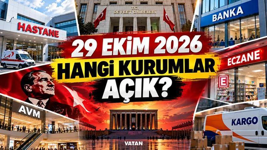 29 EKİM CUMHURİYET BAYRAMI | Bugün eczaneler, bankalar, devlet daireleri, kargolar, AVM'ler ve hastaneler açık mı? Havale-EFT yapılır mı?
