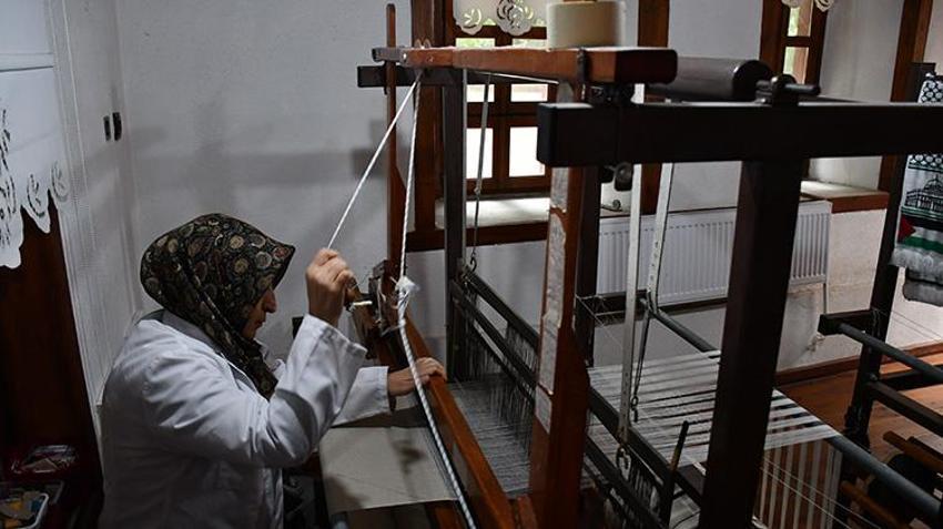 Türkiye'nin dört bir yanına sipariş yağıyor! Asırlık Lefke bezinden sonra keten dokuma tezgahları kuruldu!
