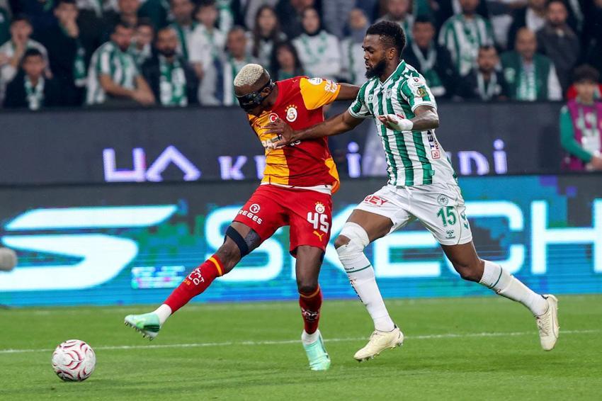Konyaspor - Galatasaray maçında 4 gol ve 1 penaltı vardı