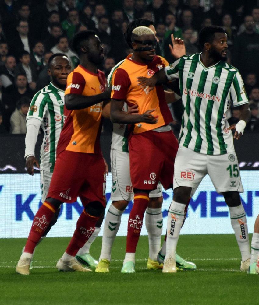 Konyaspor - Galatasaray maçında 4 gol ve 1 penaltı vardı