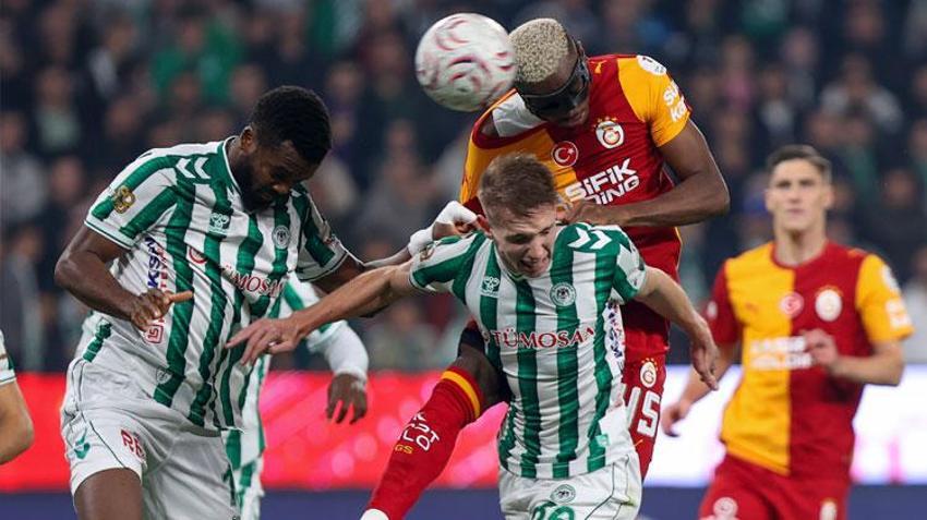 Konyaspor - Galatasaray maçında 4 gol ve 1 penaltı vardı