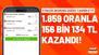 “Yok artık!” dedirten kupon… 3 maçın skorunu doğru tahmin etti, 1.859 oranla 156 bin 134 TL kazandı!